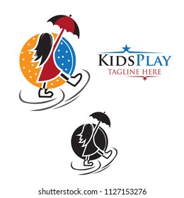Kids Play logo Template