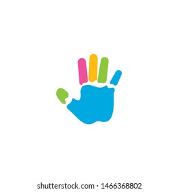 kids play logo vector template