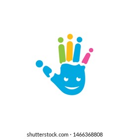 kids play logo vector template