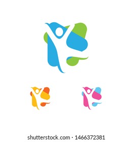 kids play logo vector template