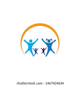 kids play logo vector template