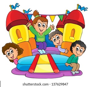 Kids play theme image 9 - eps10 vector illustration.