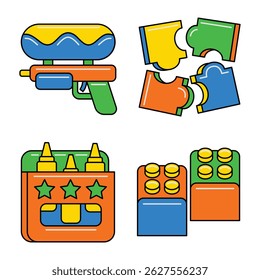 Kids Playground Element Vector Illustration