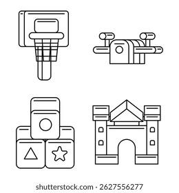 Kids Playground Element Vector Illustration