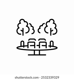 kids playground icon sign vector