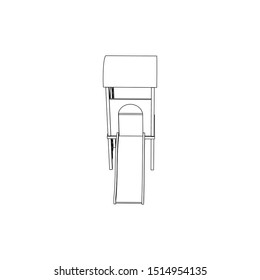 Kids Playground Line art Images, coloring page, illustration for children