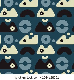 Kids playground seamless pattern. Authentic design for digital and print media.