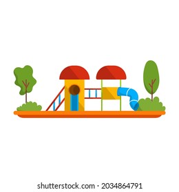 Kids playground vector illustration design