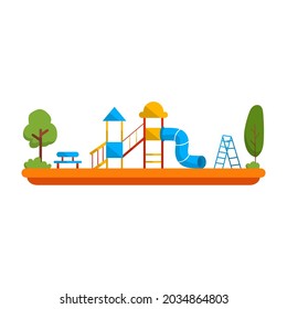 Kids playground vector illustration design