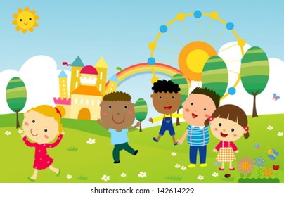 Kids playing