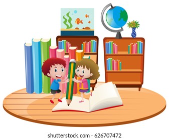 Kids Playing Book Stock Vector (Royalty Free) 626707472 | Shutterstock