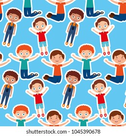 kids playing cartoon