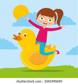 kids playing cartoon