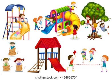 1,297 Kids on slide clipart Images, Stock Photos & Vectors | Shutterstock