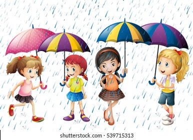 Similar Images, Stock Photos & Vectors of Kids playing in the rain ...