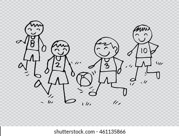 164 Stick figure soccer boy Images, Stock Photos & Vectors | Shutterstock