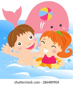 Kids playing - summer