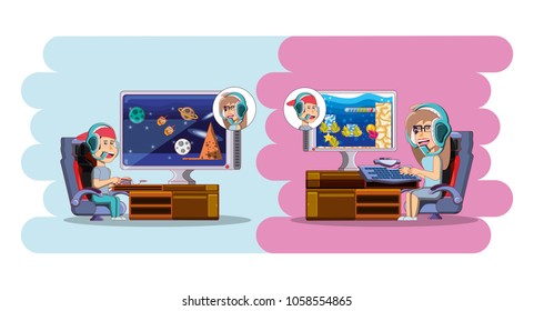 kids playing with video game console