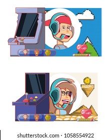 kids playing with video game console