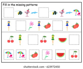 Kids Printable Kindergarten Worksheet Vector Illustration