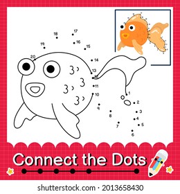 kids puzzle connect the dots worksheet for children counting numbers 1 to 20