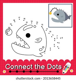 kids puzzle connect the dots worksheet for children counting numbers 1 to 20