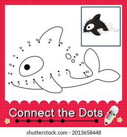 kids puzzle connect the dots worksheet for children counting numbers 1 to 20