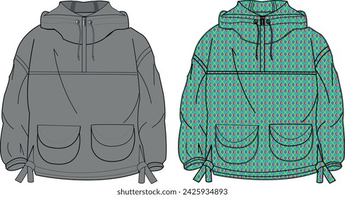 kids raincoat jacket vector template
raincoat sketches 
outer wear sketches vector 
unisex jacket
