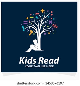 Kids Read Logo Design Template