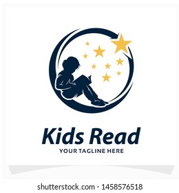 Kids Read Logo Design Template