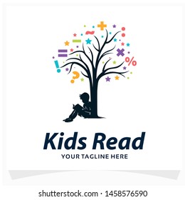 Kids Read Logo Design Template