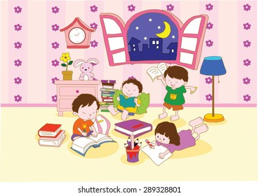 kids reading
