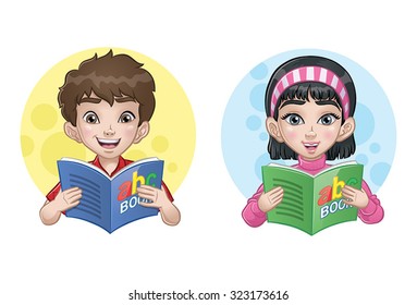 Kids Reading a Book