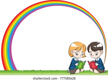 kids reading book
