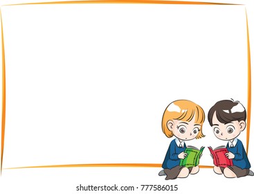 kids reading book