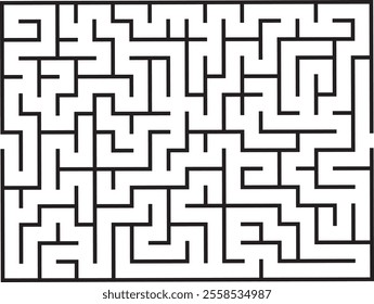 Kids riddle maze puzzle labyrinth vector illustration
