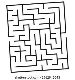 Kids riddle maze puzzle labyrinth vector illustration