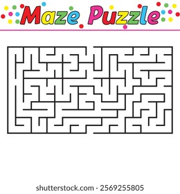 Kids riddle maze puzzle labyrinth vector illustration