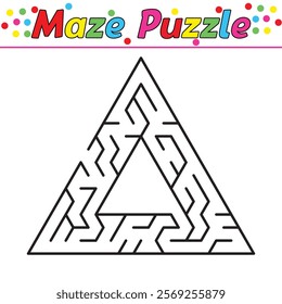 Kids riddle maze puzzle labyrinth vector illustration