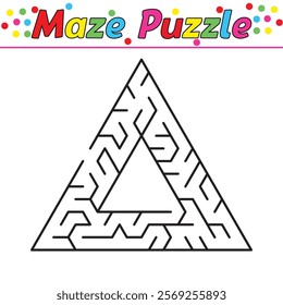 Kids riddle maze puzzle labyrinth vector illustration