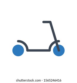 kids ride vector glyph colour icon
