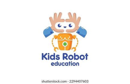 Kids Robot Education logo.
Robot logo design for company