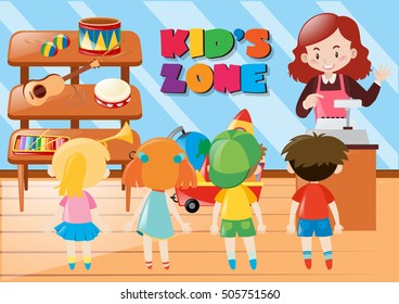 Kids In The Room Illustration