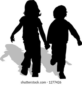 kids running