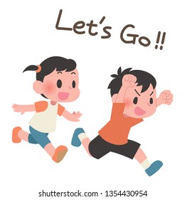 kids are running