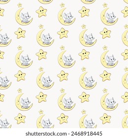 Kids Safari Seamless Vector Pattern Design