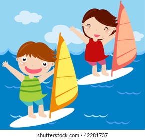 Kids sailing