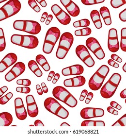 Kids schoes seamless pattern