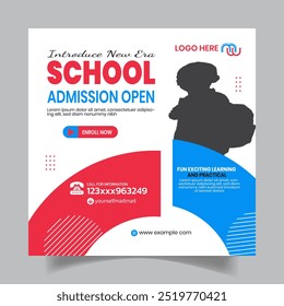  Kids School Admission Social media Post Design Templates