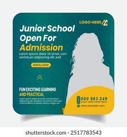 Kids School Advertisement Post Design Templates